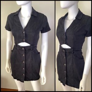 Denim Cutout Dress